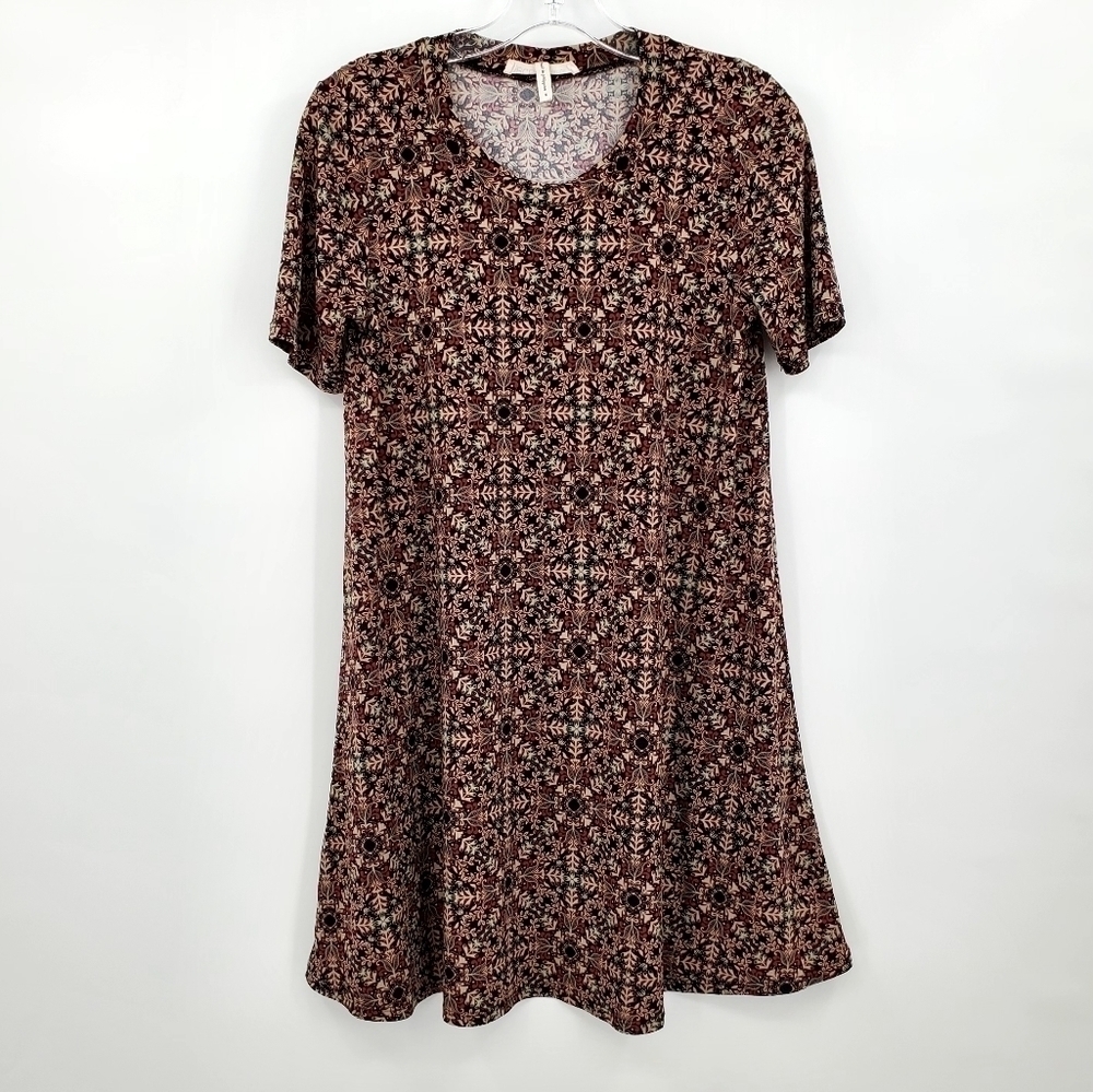 BCBGeneration Busy Floral Printed Swing Dress